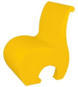Poltrona Eddy, un vero gioiello di design in Polietilene, Dimensione 60x54x h 82 cm - Peso 10 kg design Ergonomico colore Giallo