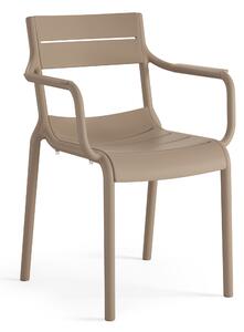 LUSSO Beige - MODERNA SEDIA DA CUCINA GIARDINO BAR (IMPILABILE)