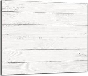 Piano cottura 60x52 Coperchio in Vetroceramica Paraspruzzi Piatto in vetro Tagliere decorativo, legno Bianco