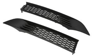 2PCS griglia anteriore maglia nero brillante paraurti griglia di sfiato sostituzione per Tesla Model Y 2020-2023