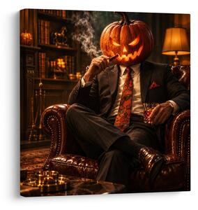 Quadro su tela – Elegante di Halloween con sigaro