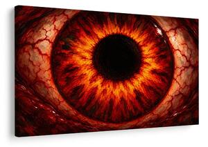 Quadro su tela – Occhio di fuoco rosso