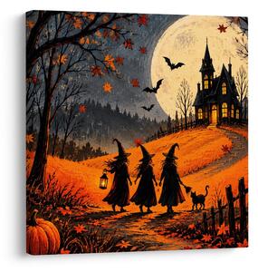 Quadro su tela – Sentiero di Halloween verso la casa oscura