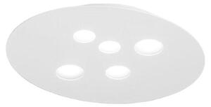 Lampada a Soffitto LUNA P/M 5xGX53 Max 5x8W Bianco - Struttura in Metallo e Diffusore in Alluminio - Gea Luce - Illuminazione per Interni