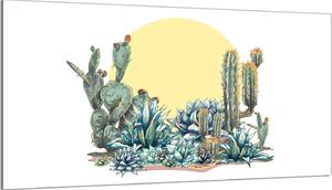 Piastra di copertura del piano cottura 90x52 Piastra di copertura del piano di cottura in Vetroceramica alzatina in vetro tagliere decorativo, giallo cactus