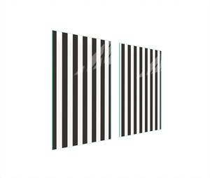 Piastre copri fornelli 2 pezzi 75x52 Copri piano cottura in Vetroceramica tagliere in vetro strisce pezzo