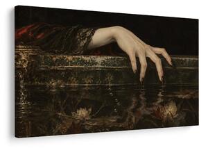 Quadro su tela – Mano oscura sopra l’acqua