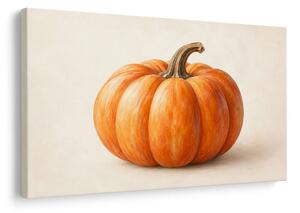 Quadro su tela – Zucca arancione in dettaglio