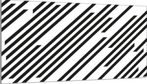 Piastra di copertura del piano cottura 90x52 Coperchio del piano cottura in Vetroceramica Paraspruzzi Piastra di vetro Tagliere decorativo, pezzi a strisce