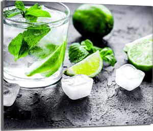 Piastra di copertura del fornello 60x52 Coperchio del piano cottura in Vetroceramica Paraspruzzi Piatto in vetro Tagliere decorativo, gelato al lime