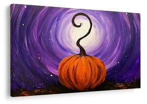 Quadro su tela – Zucca sotto il cielo viola