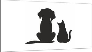 Piastra di copertura del fornello 90x52 copertura del piano cottura in Vetroceramica paraspruzzi piastra di vetro decorazione tagliere, cane gatto