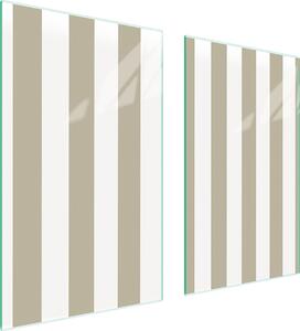 Piastre copri fornelli 2 pezzi 75x52 Copri piano cottura in Vetroceramica tagliere in vetro strisce pezzo