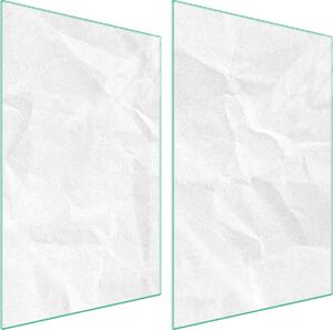 Piastre copri fornello 2 pezzi 35x52 Copri piano cottura in Vetroceramica tagliere in vetro sabbia beige