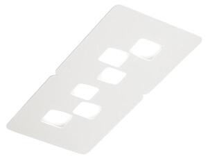 Lampada a soffitto BILBAO P/M - Plafoniera in metallo e metacrilato Bianco 6x8W GX53 - Gea Luce