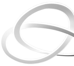 Lampada a sospensione Yara S/G C 50W LED 2400lm 3000K in alluminio bianco e silicone - Gealuce Dimmerabile Taglio Fase+Push