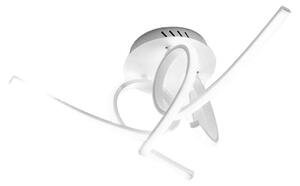 Lampada a Soffitto TOSCA P/3 LED Integrato 45W 2500lm 4000K Luce Naturale - Alluminio Satinato Bianco Diffusore in Silicone - Gealuce