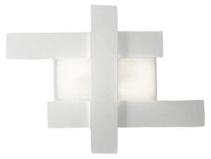 Lampada a soffitto DOHA P/P LED 30W 2620lm 3000K 120° in alluminio e metacrilato bisatinato finitura bianco - Gealuce