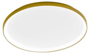 Lampada a Soffitto Krizia P/S 3000K 60W 5100lm Oro Spazzolato, LED, Diffusore Acrilico Opale, Dimmerabile - Gealuce