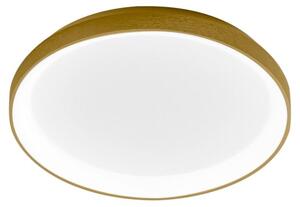 Lampada a soffitto Krizia P/M 38W 3200lm 3000K in alluminio oro spazzolato - Plafoniera LED a luce diretta dimmerabile - Gea Luce