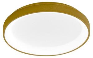 Lampada a soffitto Krizia P/P 30W 2500lm 3000K in alluminio oro spazzolato - Plafoniera LED a luce diretta dimmerabile - Gea Luce