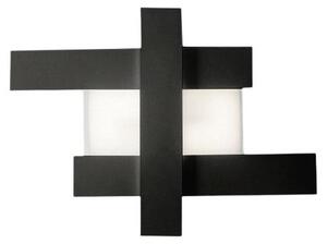 Lampada a soffitto DOHA P/P LED 30W 2620lm 3000K 120° in alluminio e metacrilato bisatinato finitura nero - Gealuce