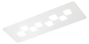 Lampada a soffitto BILBAO P/G - Plafoniera in metallo e metacrilato Bianco 8x8W GX53 - Gea Luce