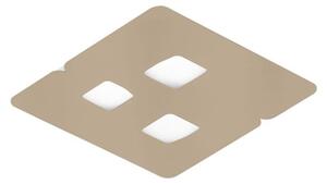 Lampada a Soffitto GISELLE P/P 3XGX53 Max 3x8W in Alluminio Tortora, Design Moderno Biemissione 120° per Interni - Gealuce