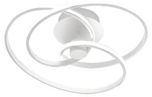 Lampada a soffitto Diva P/P Bianco - Plafoniera LED 42W 3000K 2200lm in alluminio e silicone opale, Dimmerabile taglio di fase - Gealuce