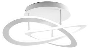 Lampada a soffitto Yara P/M C 40W LED 1900lm 3000K in alluminio bianco e silicone - Gealuce Dimmerabile Taglio Fase+Push