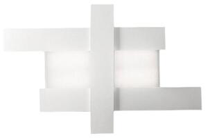 Lampada a Soffitto DOHA P/M 40W LED 3750lm 3000K Bianco - Plafoniera da Interno in Alluminio e Metacrilato Bisatinato - Gealuce