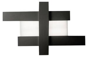 Lampada a soffitto DOHA P/M LED 40W 3750lm 3000K 120° in alluminio e metacrilato bisatinato finitura nero - Gealuce
