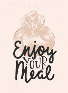 Illustrazione Vector food inspirational and advertising slogan, Mariia Akimova