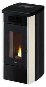 Cadel Stufa a Pellet Canalizzata 13,7 kW Capacit Serbatoio 23 Kg Volume Riscaldabile 390 m3 Classe A+ colore Metallo Bianco - 7023121 ATENA Plus 1