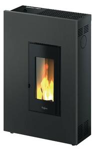 Pegaso Stufa a Pellet Ventilata Slim 5,1 kW Capacit Serbatoio 12 Kg Volume Riscaldabile 146 m3 Classe A+ colore Metallo Antracite - 7025146 MADISO