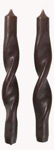 Set di 2 candele a bastoncino fatte a mano Twist