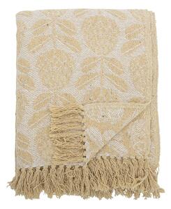 Coperta gialla in misto cotone 130x155 cm Pratello – Bloomingville