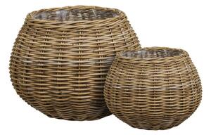 Set di coprivaso in rattan 2 pz ø 57 cm Melaka – House Nordic
