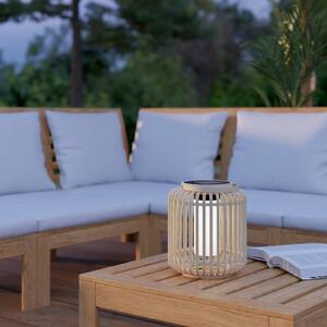 EGLO Lanterna solare HELL Marliano, legno chiaro, legno