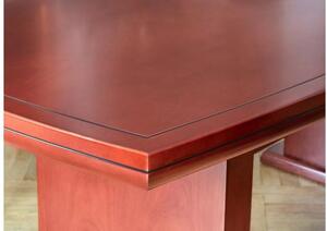 Tavolo ufficio riunioni stile elegante in legno noce S610 2,8 Metri-Arrediorg.it