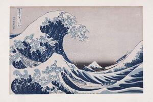 Hokusai, Katsushika - Stampa artistica The Hollow of the Deep Sea Wave off Kanagawa, (40 x 26.7 cm)