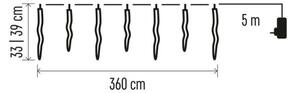Catena LED da esterno natalizia 60xLED/8,6m IP44