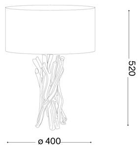 Ideal Lux - Lampada da tavolo DRIFTWOOD 1xE27/60W/230V guava