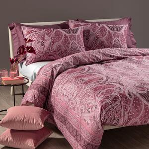 Copripiumino Con Federe In Cotone Pettinato Barry Matrimoniale Caleffi Versailles Magenta Caleffi