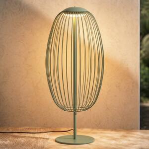 Lampada da terra esterno a LED Lucande Richi, verde, altezza 90 cm, IP44 Richi, Verde, Metallo, Moderno