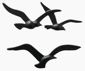 Set di 2 oggetti da parete in metallo a forma di uccelli Birdy