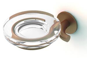 Portasapone sospeso in acciaio inox LINEA LOGNO Dimensioni: 14,5x13x h 5,5 cm Finitura verniciato bronzo opaco Ispirata i rami di un albero