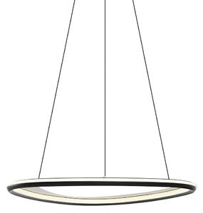 Lampada a sospensione di design nera dimmerabile a 3 livelli - Organico