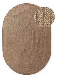Tappeto colore naturale scuro in iuta reversibile/tessuto a mano 160x230 cm Braided – Hanse Home