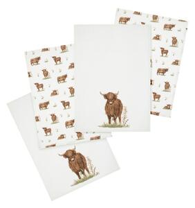 Set di strofinacci in cotone 4 pz 50x70 cm Angus Highland Cow – Catherine Lansfield